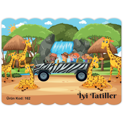Karne Kılıfı Çocuklar Safaride - Ürün Kodu : 162