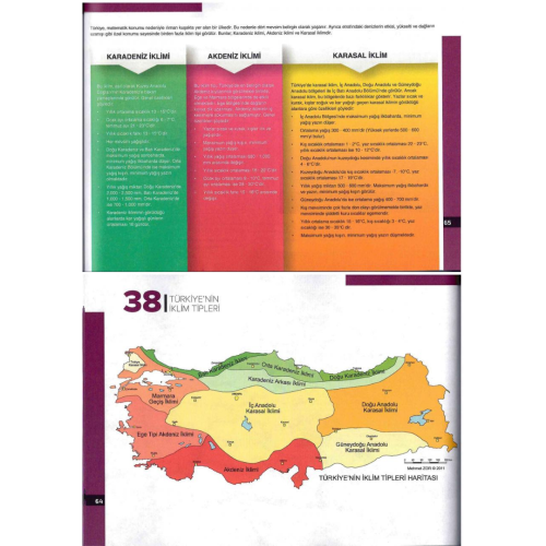 ÖABT Coğrafya Konu Anlatımlı / Harita ve Şekillerle Türkiye Coğrafyası